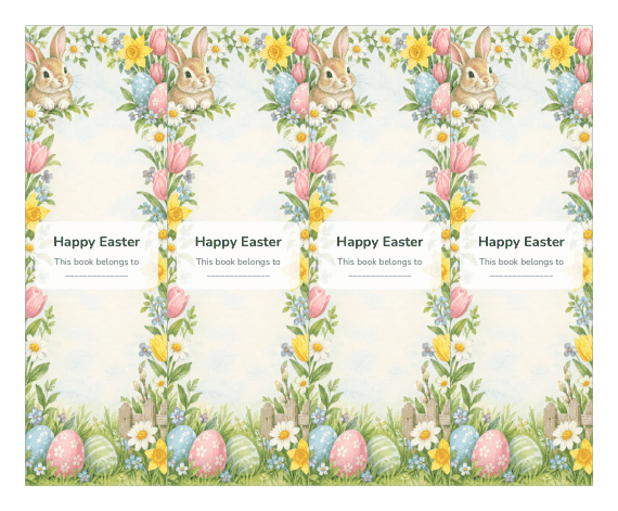 Preview of Free Printable Easter Bookmarks for Kids