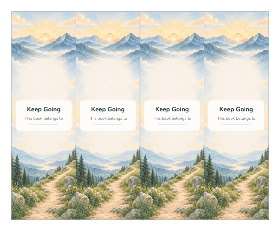 Preview of Free Printable Motivational Bookmarks